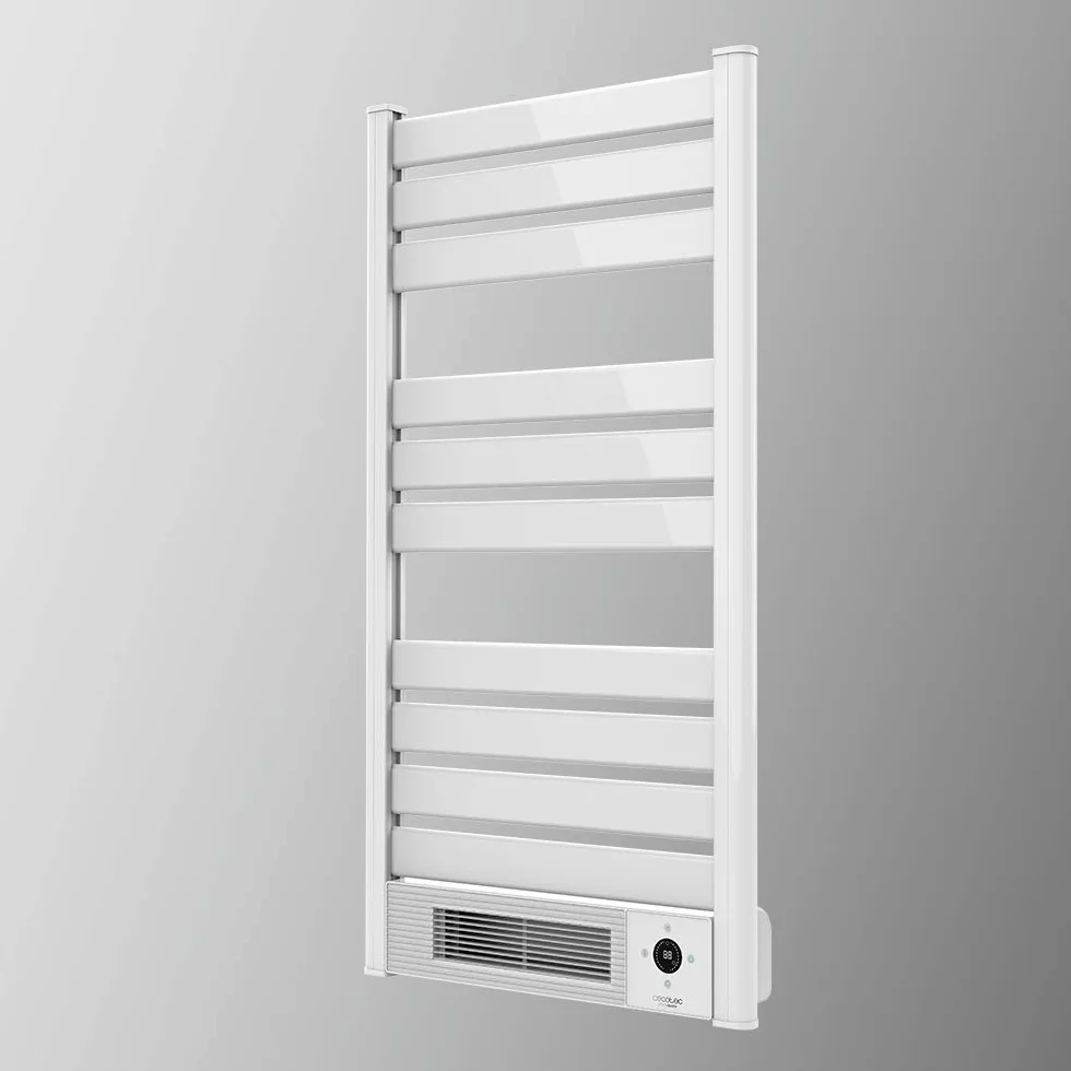 Cecotec Gotowa ciepła suszarka do ręczników z chłodnicą 9770 Ceramiczna kuchenka grzewcza wbudowana ceramika, 2000 W, ekran LED, pilot zdalnego sterowania, timera, regulowana temperatura, biała