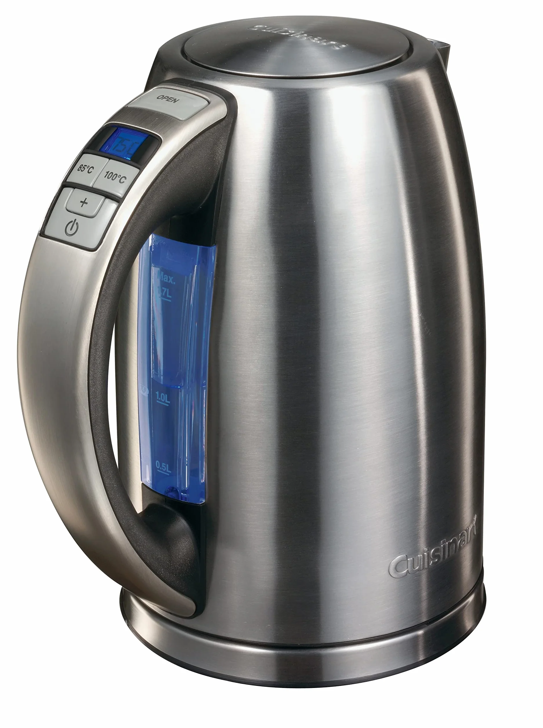 Cuisinart Multi-Temp czajnik elektryczny | szybkie gotowanie, 3 kW | bezprzewodowy | wykończenie ze stali nierdzewnej | pojemność 1,7 l | regulowana temperatura | zdejmowany, nadający się do prania