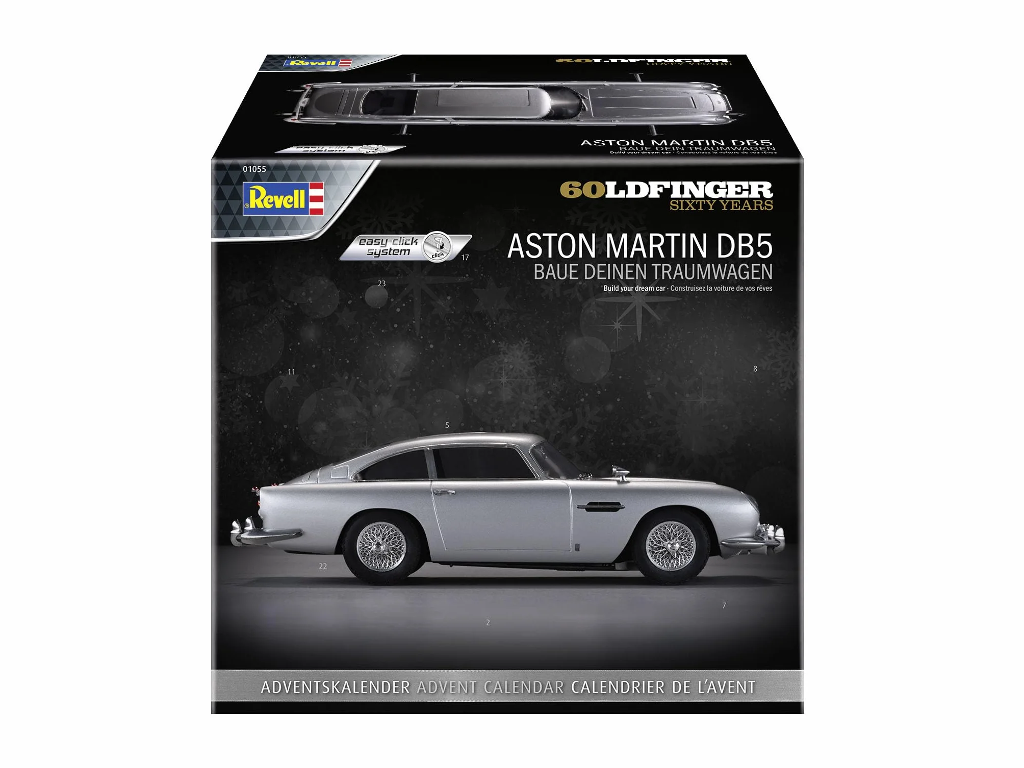 Revell Kalendarz adwentowy 007 James Bond Aston Martin DB5 (easy-click) I 007 James Bond kalendarz adwentowy I Aston Martin DB5 I montaż w 24 dni I nie wymaga kleju, od 10 lat I