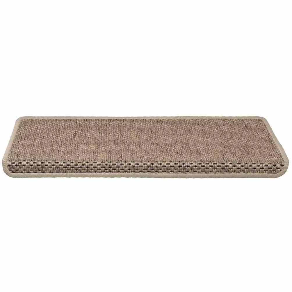 vidaXL Samoprzylepne nakładki na schody 15 szt. 65x21x4 cm piaskowe